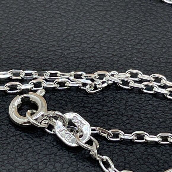 JMH Sterling Silver .925 Necklace Black Onyx Pendant 28" Handcrafted In Ireland - Picture 6 of 6